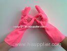 Paste resin Pink household cleaning gloves / ladies gardening gloves