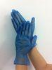 Powder free metal detectable blue examination glove DINP material