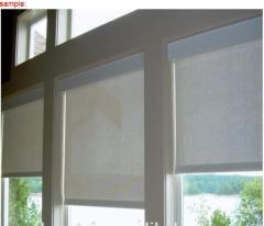 2015 hot sale polyester fabric chain bathroom roller blinds