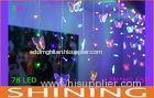 Butterfly Shape Low Power 2m * 0.65m Blue LED Curtain Light ROHS Approved