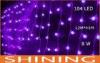 Low Power Waterfall LED Curtain Lights 104 Multicolor Bulbs