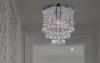 Hotel Lighting Fixture E27 Pendant Crystal Light Chrome Color