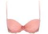 Pink Exquisite workmanship Demi Cup Bra Beautiful Lace Nice Bow