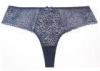 Jacquard Satin Floral T Back thongs for women , Ladies Thong Panties