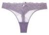 Fashion Lace Semi Sheer Sexy Women Thongs Purple Bikini Seductive