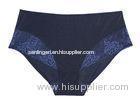 Dark Blue Most Comfortable Plus Size Panties in L / XL / XXL / XXXL Contrast Lace