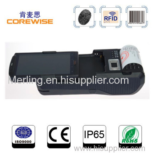 China Glod Supplier/ Handheld Terminal Corewise /RFID/ Fingerprint /Wifi/Bluetooth/Android POS terminal