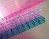 Customized Pink / Blue / Orange Soundproof Polycarbonate Hollow Sheet For Stadiums