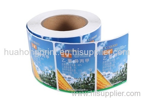 pesticide adhesive label medicine label for agriculture