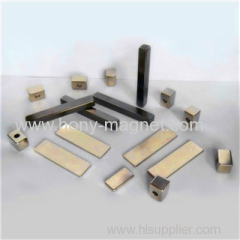 Sintered arc neodymium motor magnet block