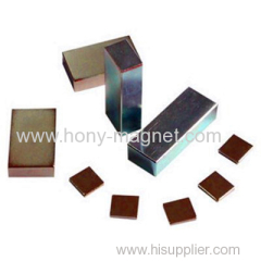 Permanent sintered neodymium tile magnet block