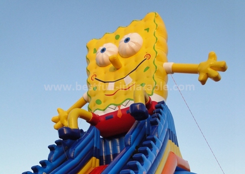 Cartoon inflatable bouncing slide