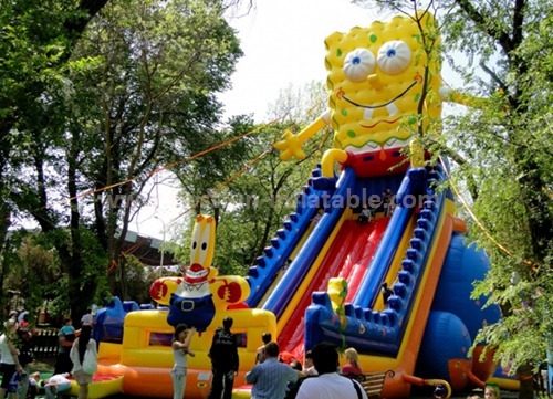 Cartoon inflatable bouncing slide