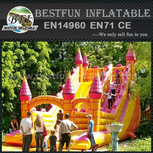 Church event inflatable slide