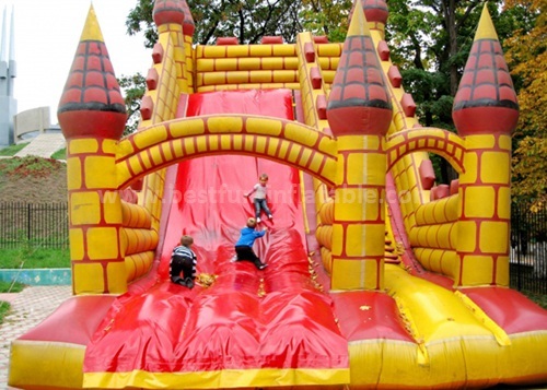 Church event inflatable slide