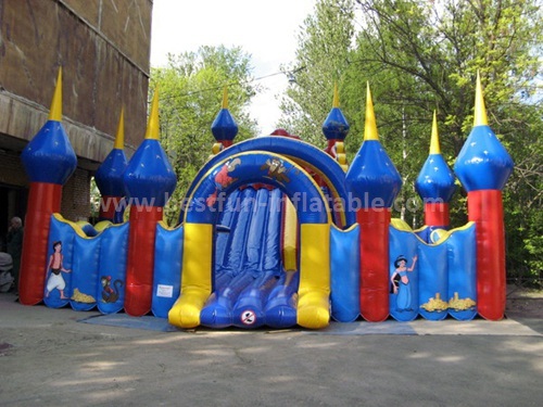 Circus time inflatable slide