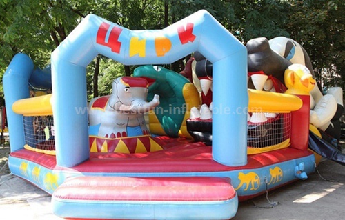 Clown design circus inflatable slide