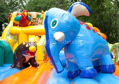 Commercial bouncer inflatables with slide