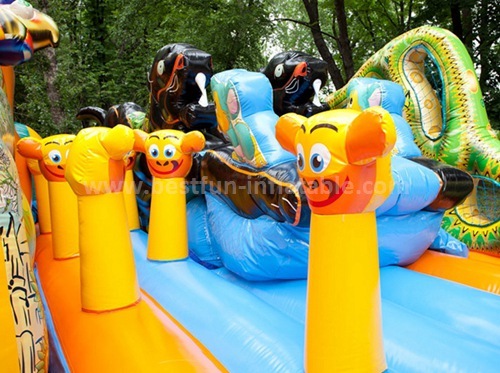 Commercial bouncer inflatables with slide