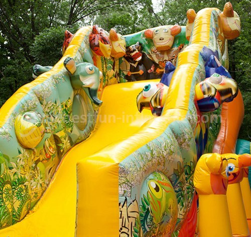 Commercial bouncer inflatables with slide