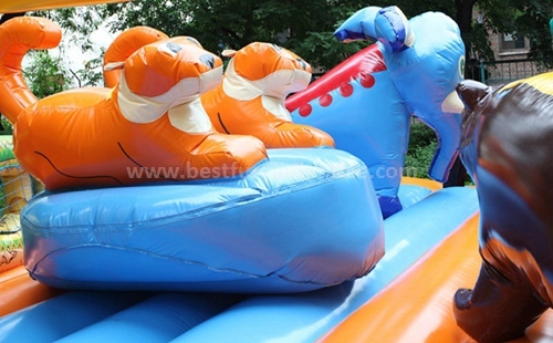 Commercial bouncer inflatables with slide