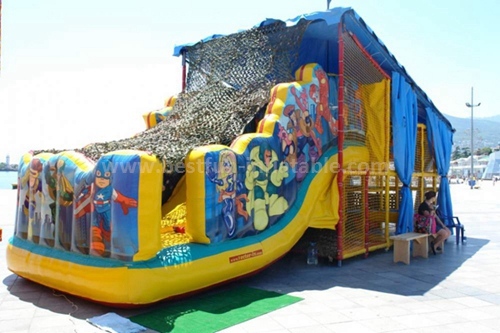 Commercial inflatable bounce slide