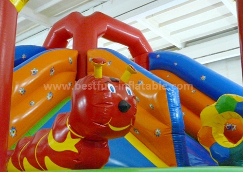 Dazzle color inflatable slide