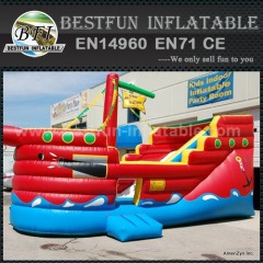 Double use inflatable slides