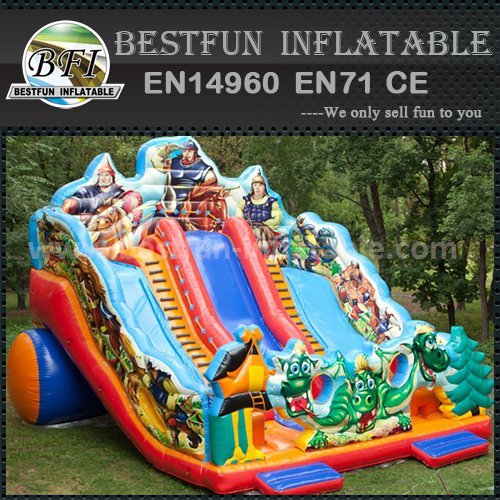 EN71 custom slip n slide inflatable