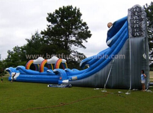 Endless fun inflatable slide