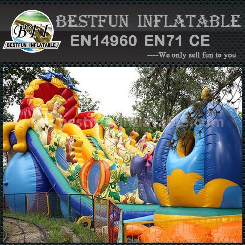 Hot sale inflatable slides park