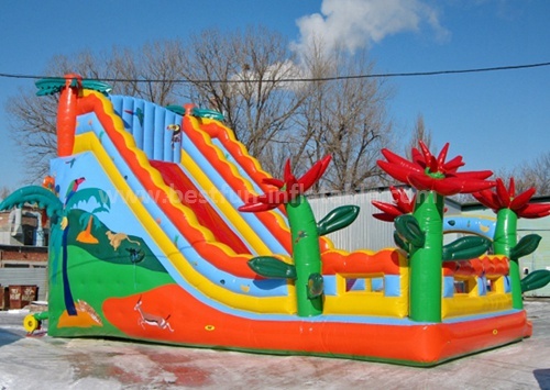 Inflatable Africa forest slide