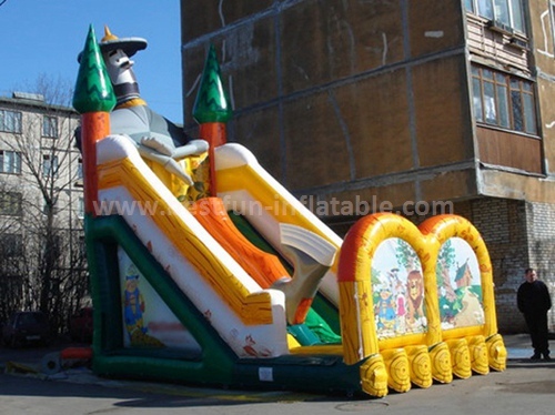 Inflatable bounce slide egypt style