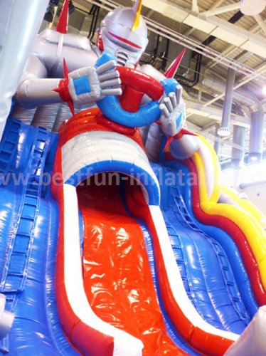 Inflatable cartoon characters slide