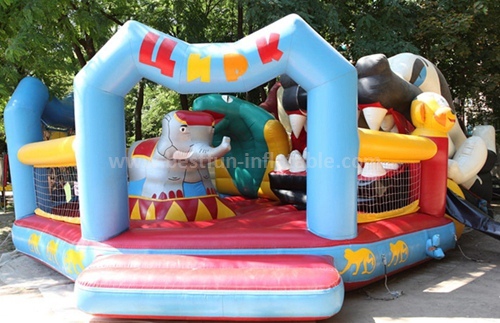 Inflatable clown character slide