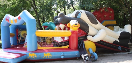 Inflatable clown character slide