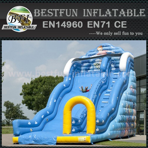 Inflatable commercial classic slide