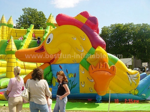 Inflatable duck slide sale