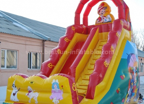 Inflatable fun land slide