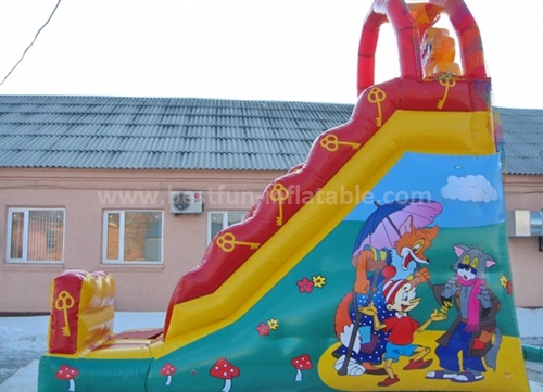 Inflatable fun land slide