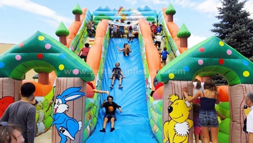 Inflatable kids slide for party use