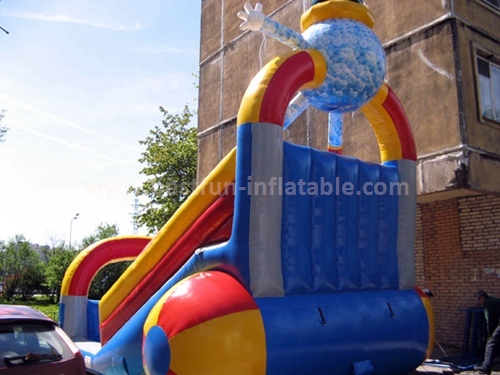 Inflatable kids slide play