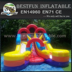 Inflatable marble flame slide