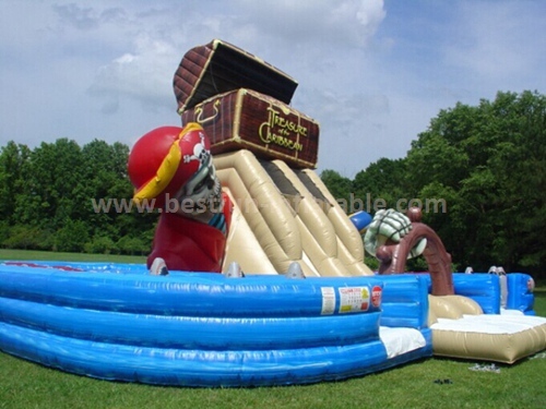 Inflatable skull classic slide