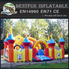 Inflatable slide for playground