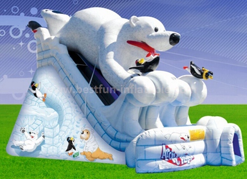 Inflatable snow white slide