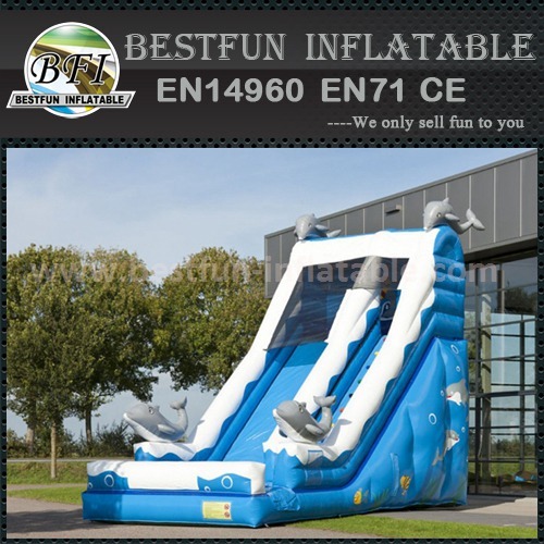 Inflatable super surfer slide
