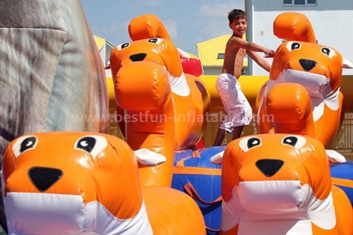 Jungle mania inflatable slide