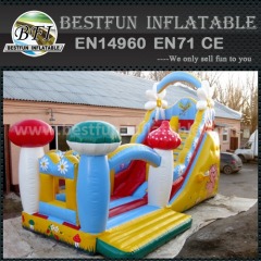 Mushroom inflatable high slide