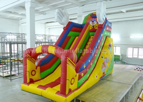 New dual lanes cheap inflatable slide